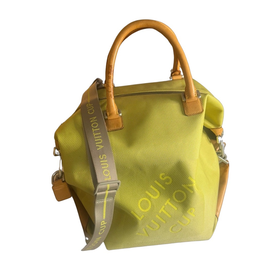 Louis Vuitton Lv America's Cup Yellow Canvas Convertible Tote (Pre-Owned)